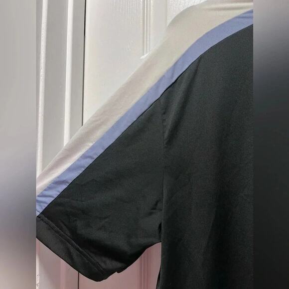 Jack Nicklaus Golf Polo Size large Black Blue and White - Picture 2 of 6